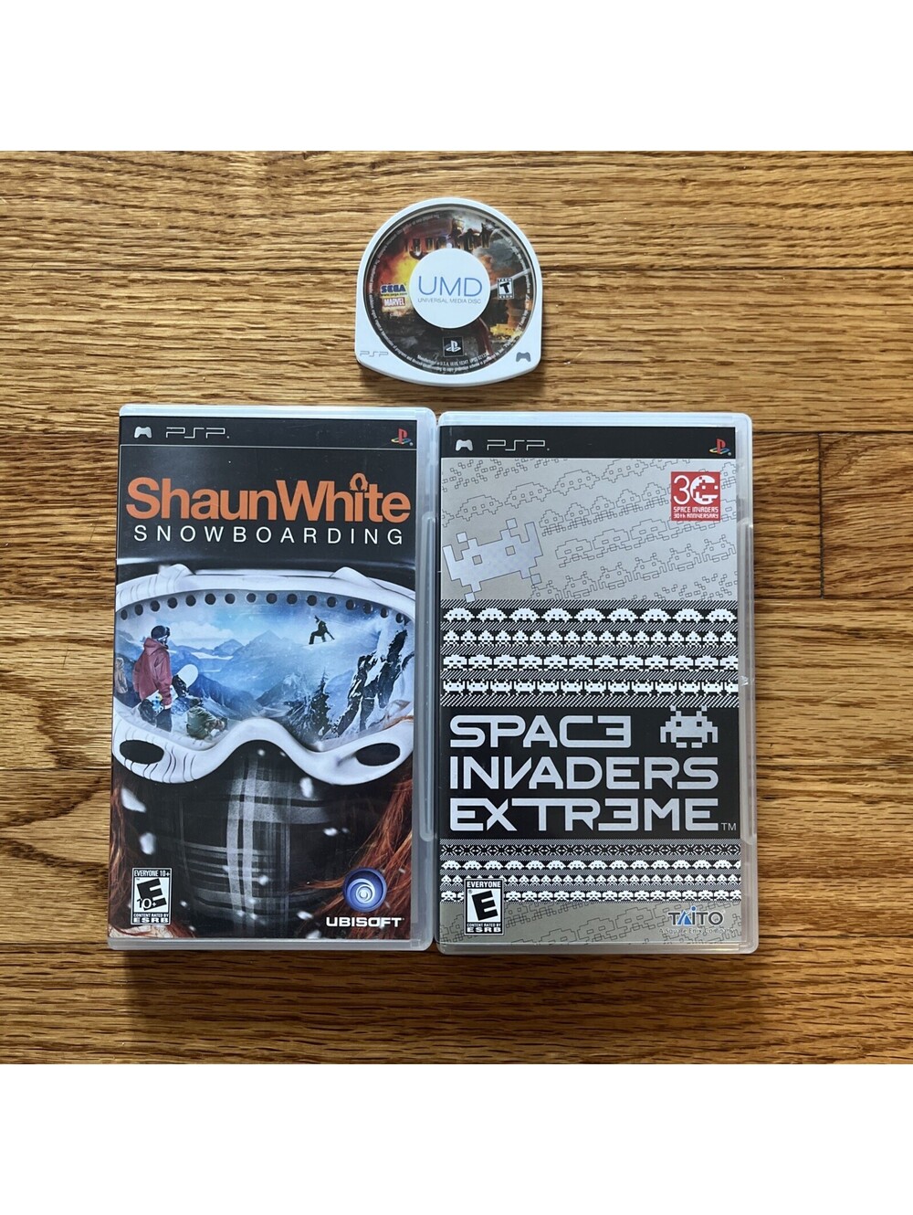 Space Invaders, Shaun White Snowboarding, Iron Man PlayStation Portable PSP Lot